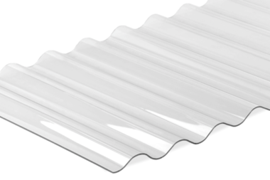 Corrugated Polycarbonate sheet, Wave 76/16, transparent, 0.7mm - SIA Ultraplast EU