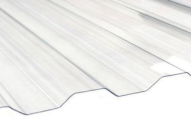 Corrugated Polycarbonate sheet, Trapeze 76/16, transparent, 0.7mm - SIA Ultraplast EU