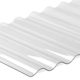 Corrugated Polycarbonate sheet Wave 76/16 transparent 0.7mm