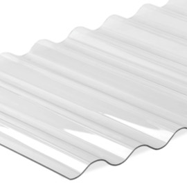 Corrugated Polycarbonate sheet, Wave 76/16, transparent, 0.7mm - SIA Ultraplast EU