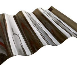 Corrugated Polycarbonate sheet, Wave 76/16, bronze, 0.7mm - SIA Ultraplast EU