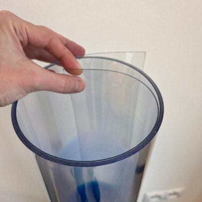 Solid PC clear 0.75mm small size - roll