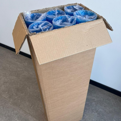 Solid PC clear 0.75mm medium size 6-Roll Box