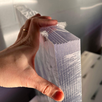 Polistirola loksne GPPS 4mm 500x500mm